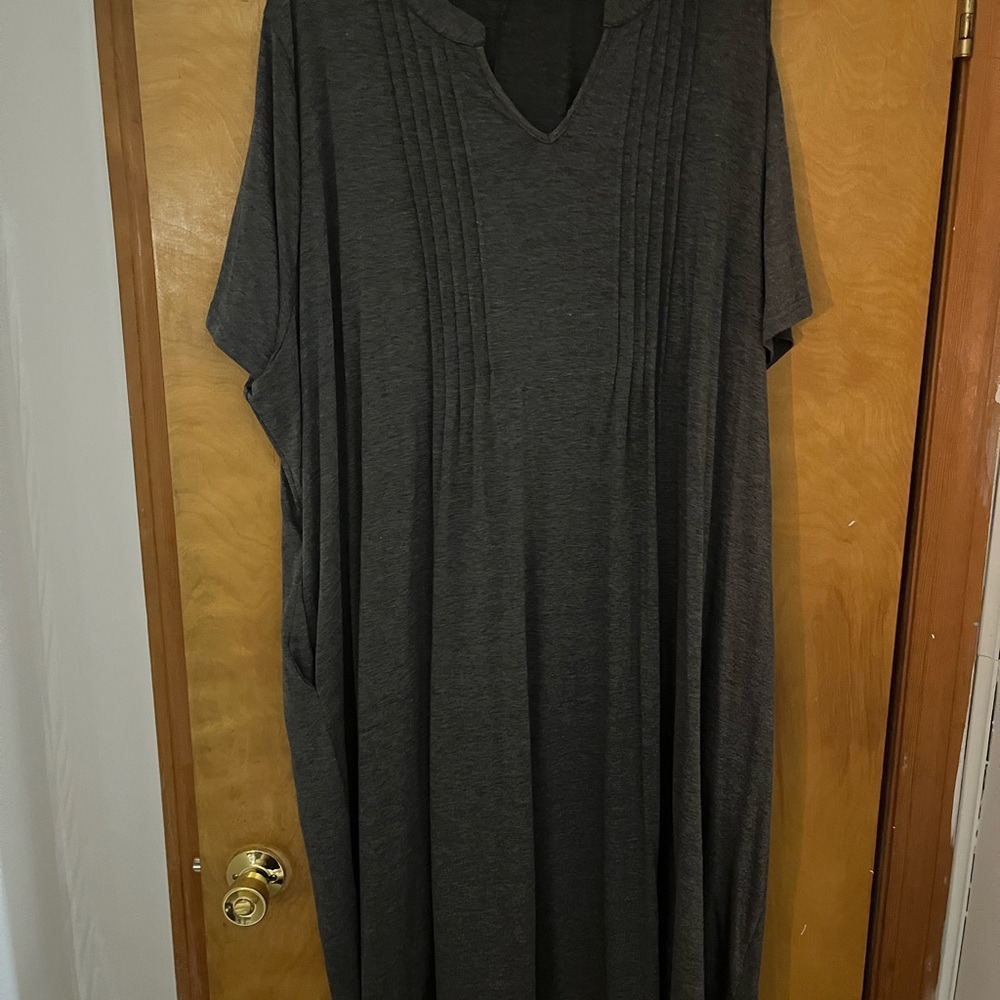 BloomChic Charcoal Maxi Dress
